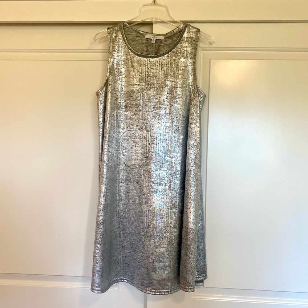 Metallic tank dress